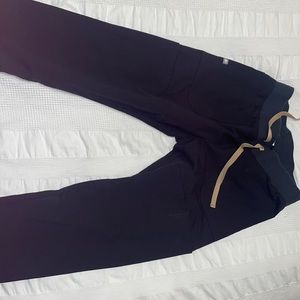 Figs high waisted black joggers